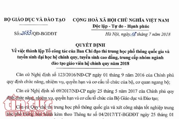 Vụ việc gian lận điểm thi THPT Quốc gia: Mở rộng thanh tra tại Sơn La và Lạng Sơn ảnh 1
